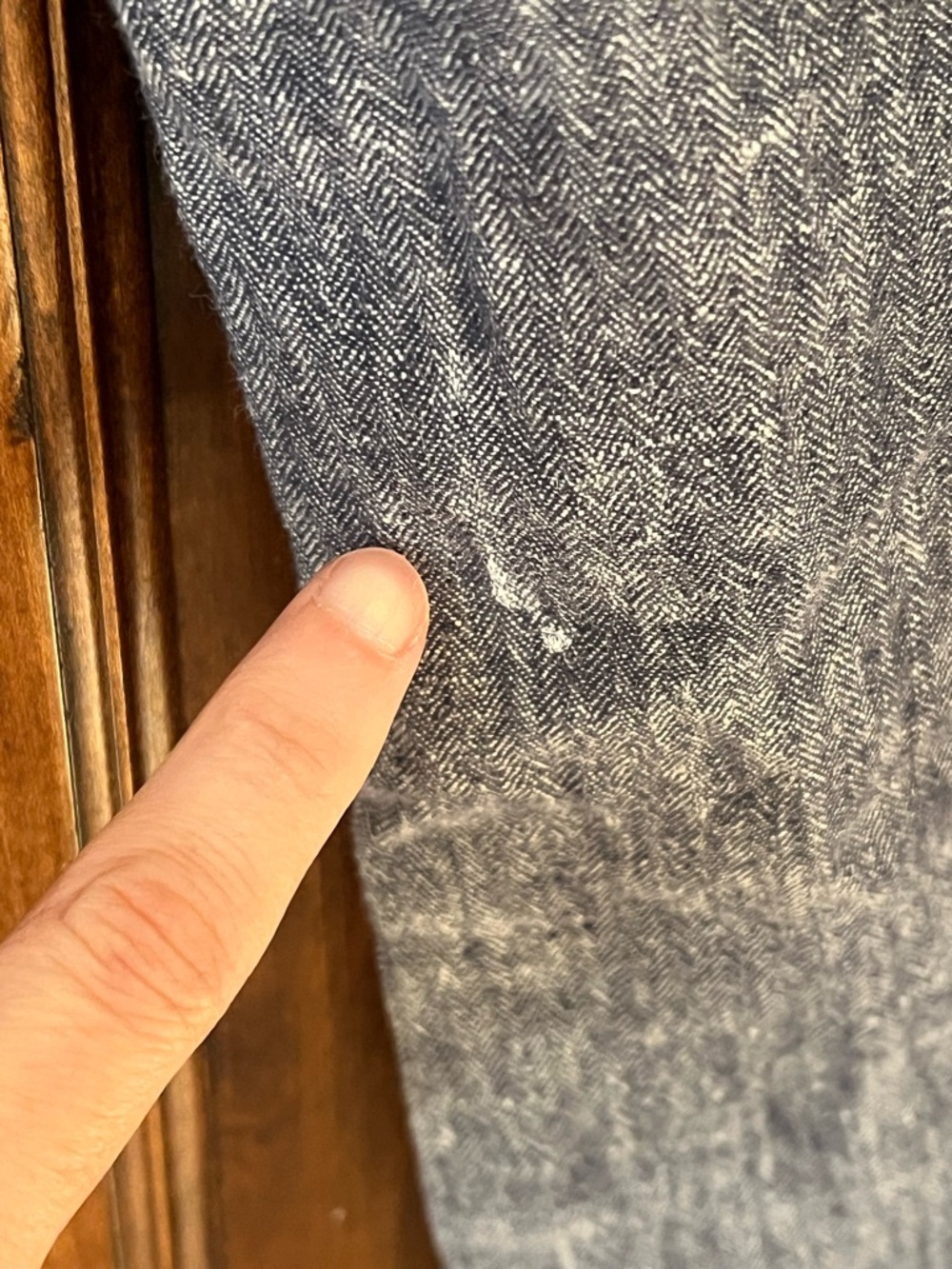 Pilcro & The Letterpress blue linen blend wide leg chambray pants |Size 2 - Picture 4 of 17